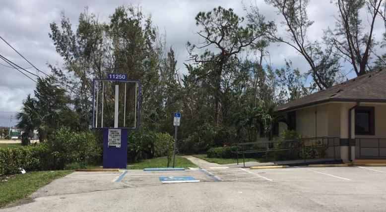 Irma left more damage to than Lodge the Sign