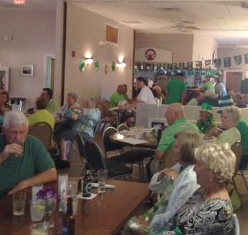 There was a full house for St. Patrick's Day Dinner.