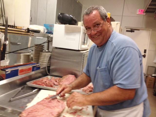 The Chef was busy in preparation in the Lodge Kitchen for St. Patrick's Day dinner.