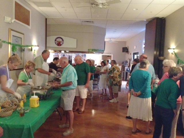 St Patrick's Day dinner at the Lodge. George Renner cooked GREAT corned beef & cabbage.