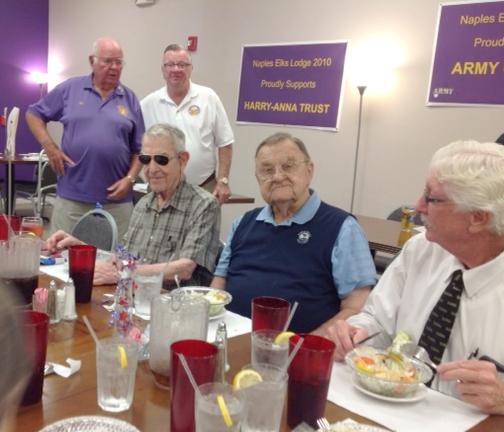 First of Five Veterans Dinners at the Lodge Wednesday nights