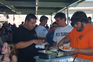 Members and Guests enjoying the BBQ...
