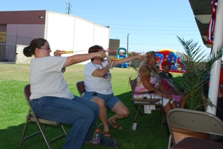 And when they brought out the toys "ALL THE KIDS" got busy... LOL