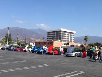 Corvettes Unlimited showing off their wares at the 2013 Chili Cookoff
