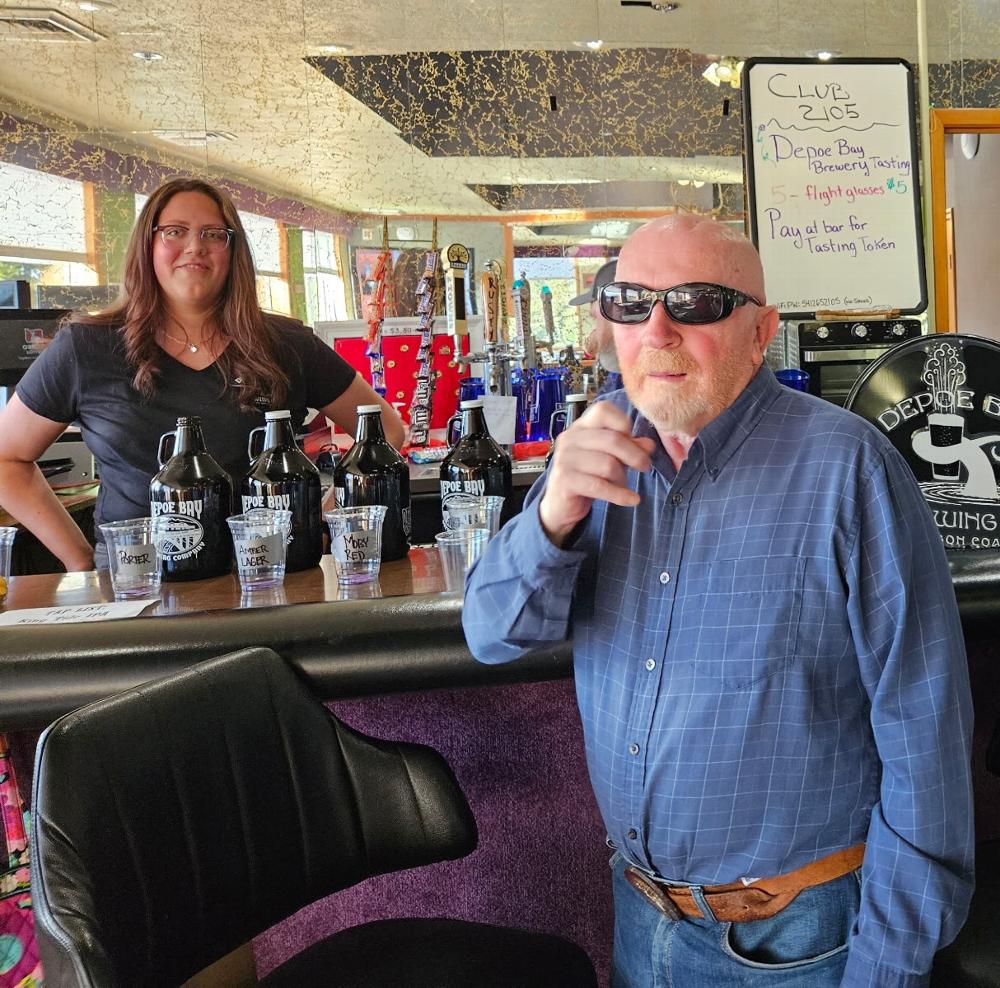 Norm! Inner Guard Norm Jones enjoyed The Local Taste with Depoe Bay Brewing Co. Five flavors of finely crafted beer.
