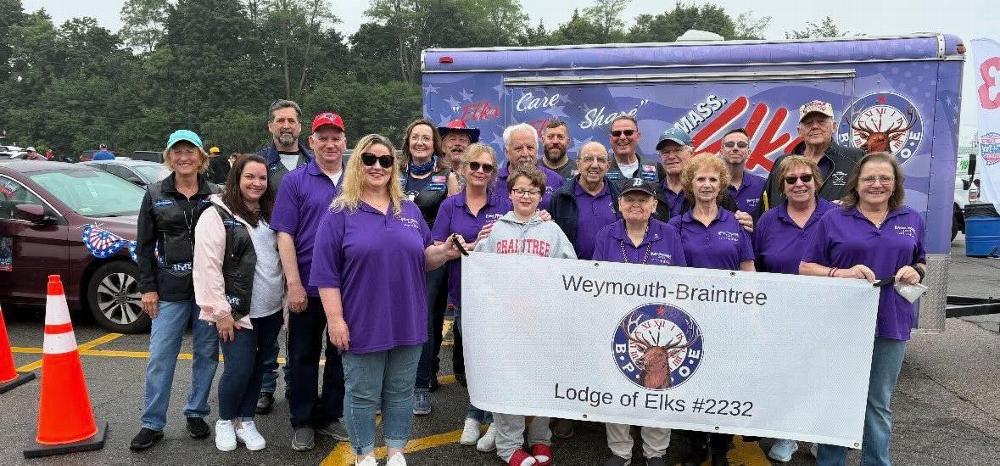 Members and Officers from the Weymouth Braintree Lodge2232 at the Braintree 4th of July Parade