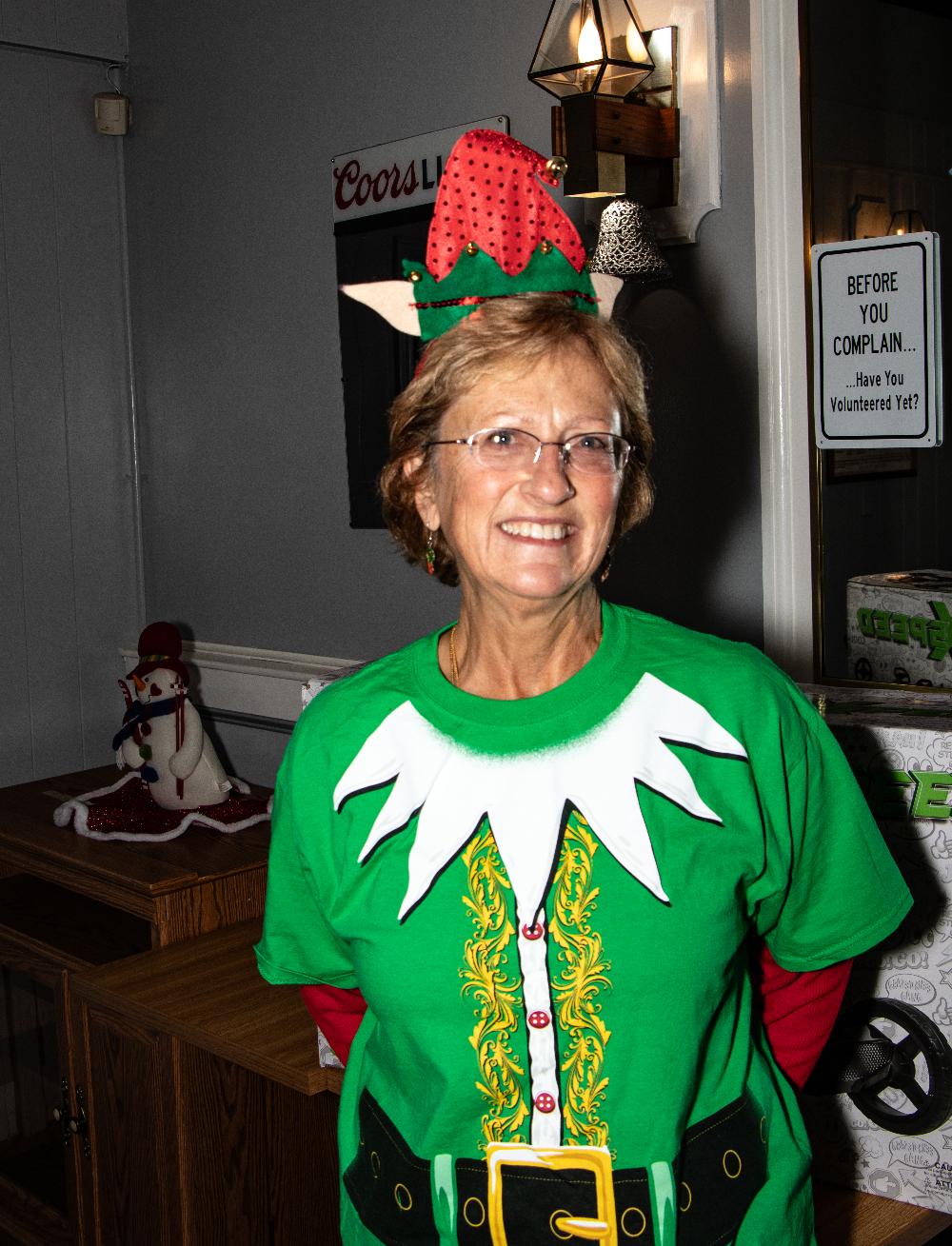 One of Santa's Helpers  waiting for Santa to arrive
