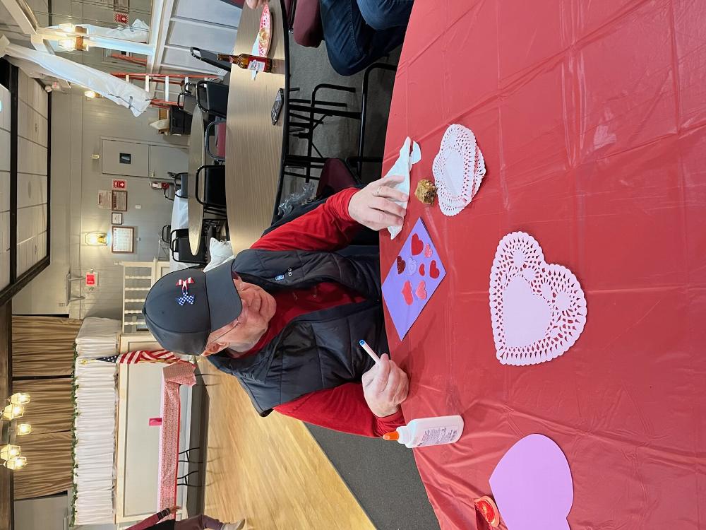 Men Craft too! Alan Menz being thoughtful with his Valentine.