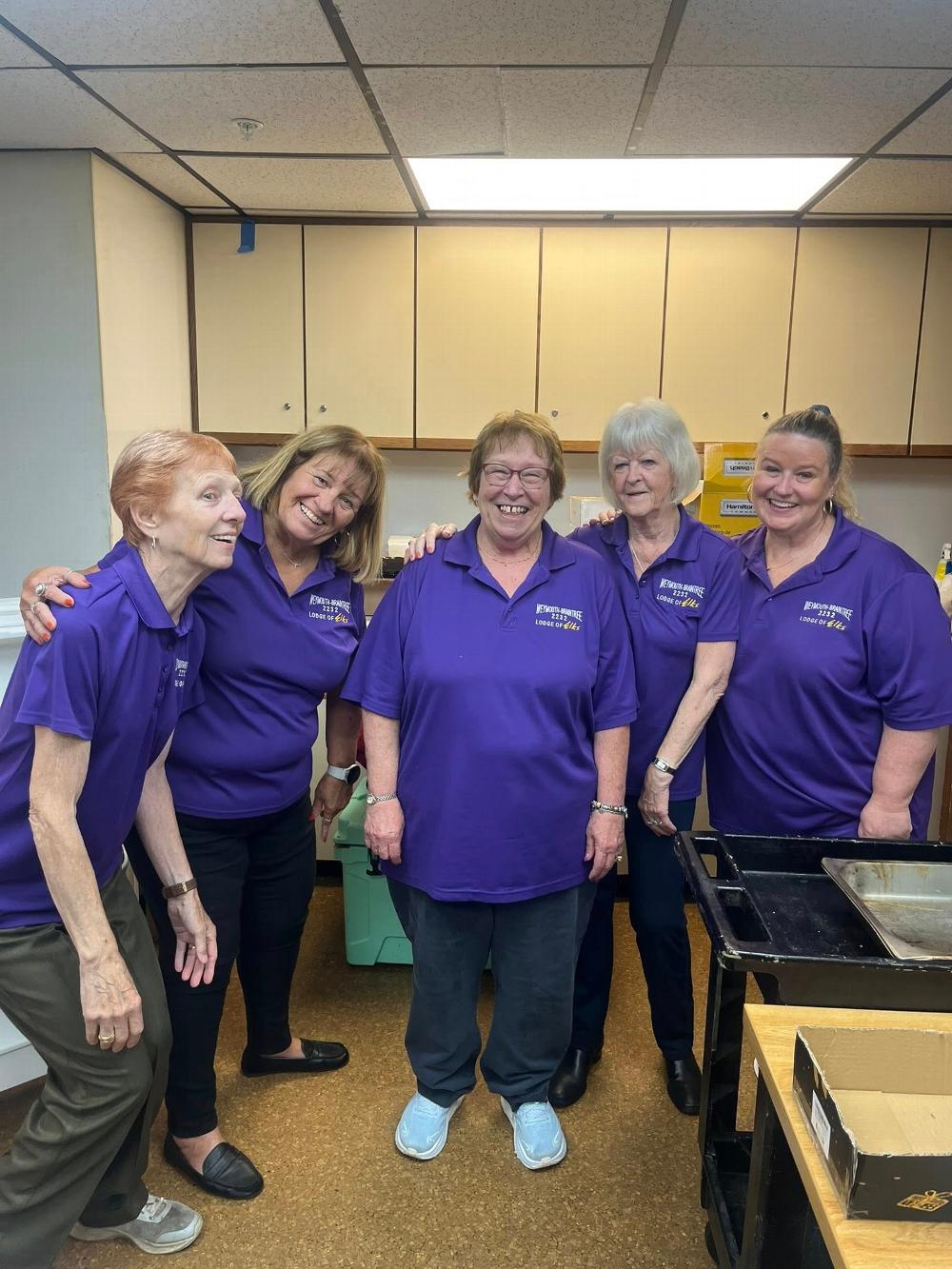 Senior Luncheon Helpers , Mel Donovan, Dotty Manning, Michelle Smallcomb  PER Loyal Knight, Betty Burke, PER Lisa Scavo