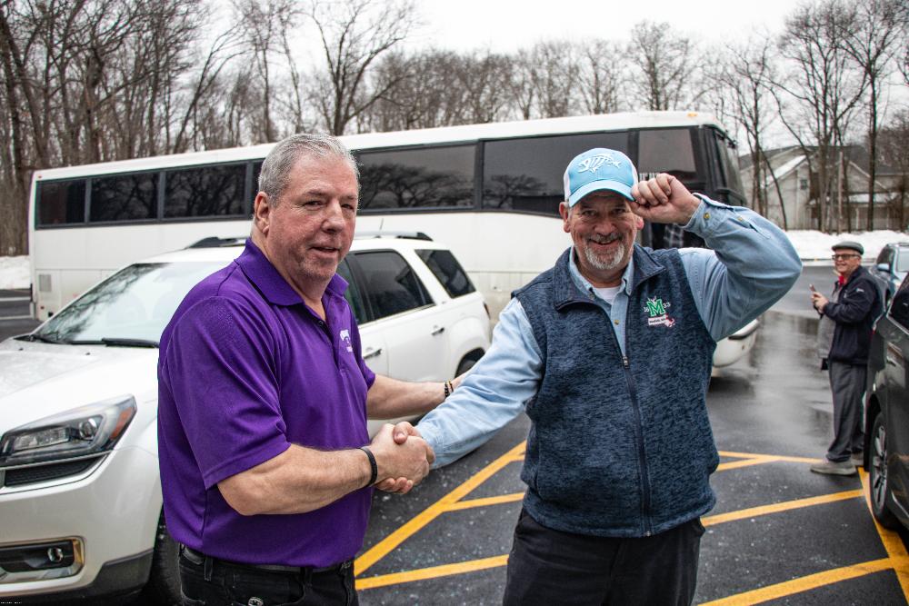 ER John (Jack ) Kennedy Greeting Mansfield's ER  to Weymouth Braintree Lodge