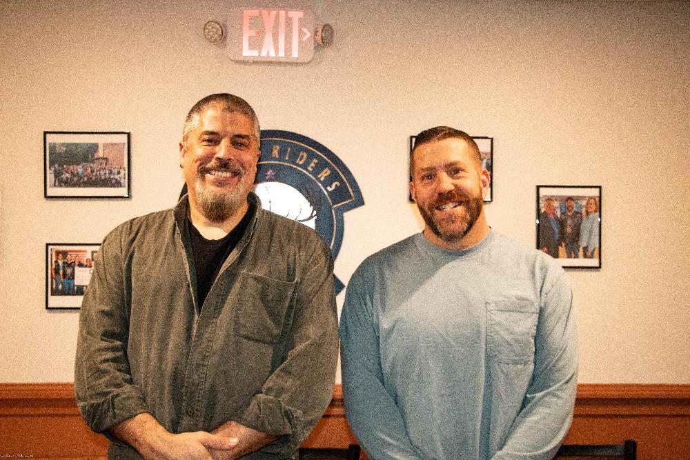 Mansfield Member  with Jon Price Weymouth Braintree Elk Riders President