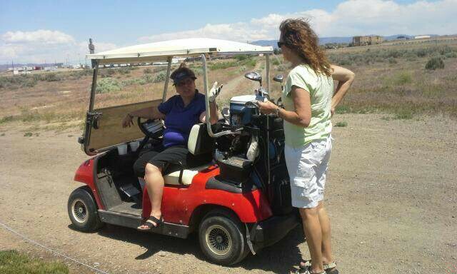 Esteemed Loyal Knight and Tiler discussing finer points of game.