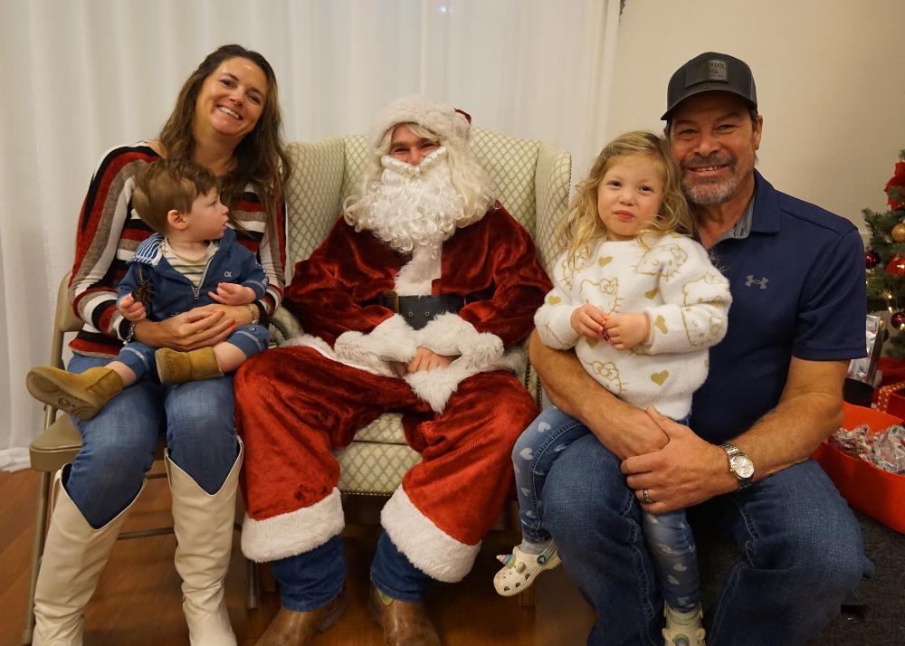 This year's Breakfast with Santa was held on Sunday, December 8th, 2024. We had plenty of Santa's helpers cooking, serving breakfast, and handing out gift bags and books for all the children. Each child had a one-on-one meeting with Santa to tell him what they wanted for Christmas.Thank you to all the volunteers making this event so special!!!

 

 