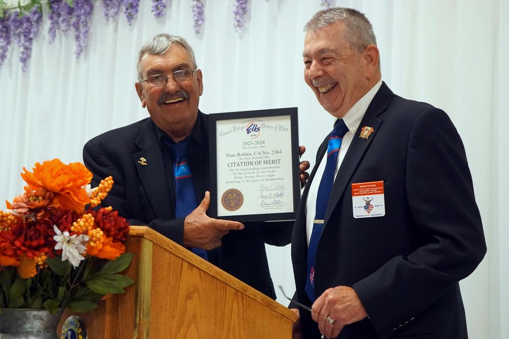 West Central Coast District Deputy Grand Exalted Ruler Brian Hayden