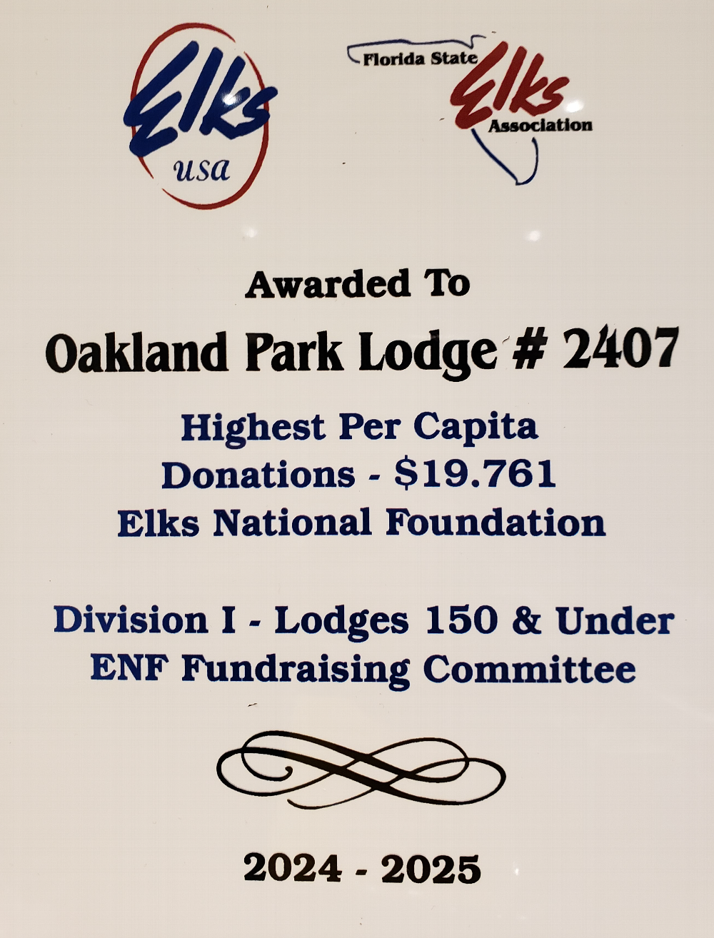 Woot!  Thank you to all our members who helped make this possible.  Way to go!