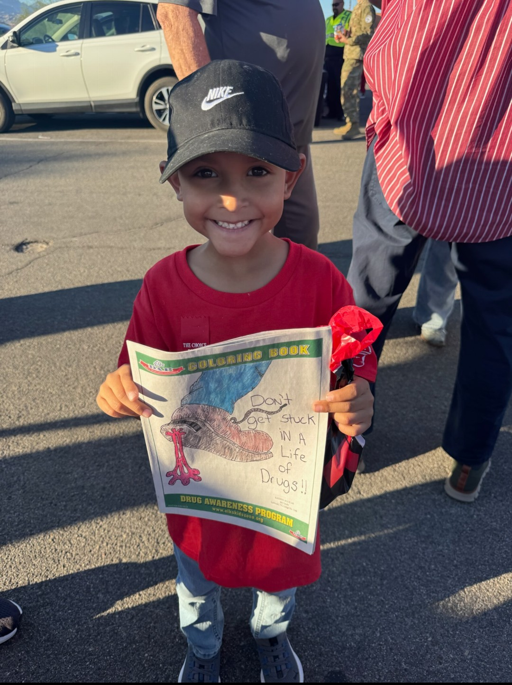 Walk Away From Drugs event October 22nd Drug awareness booth little visitor.