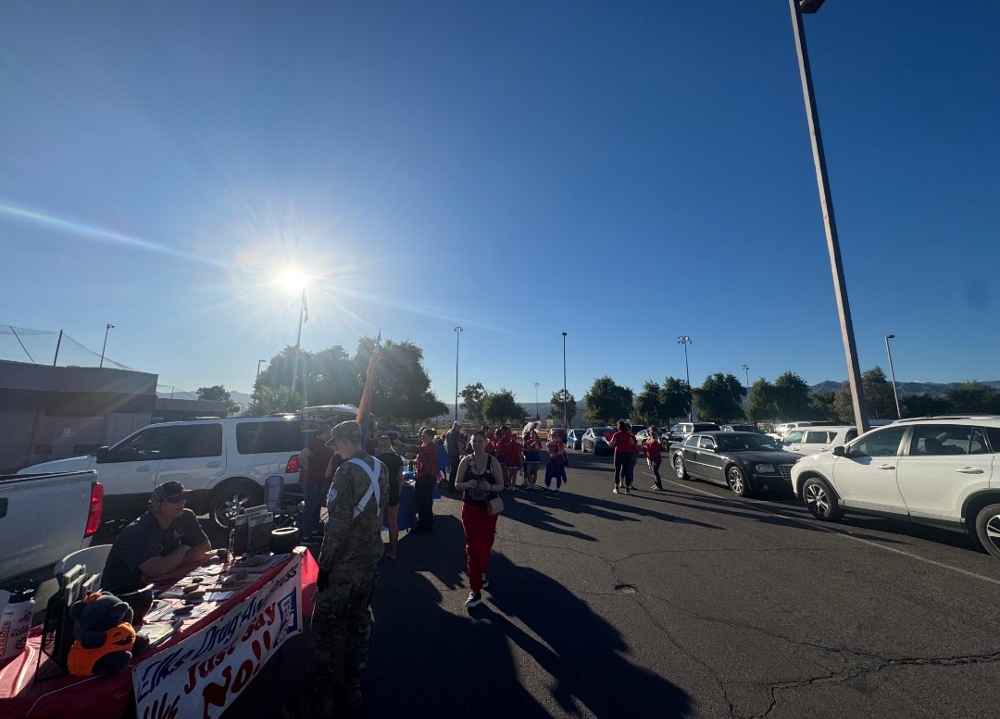 Exalted Ruler Walt Honse manning the Drug Awareness booth at the Walk Away from Drugs event October 22nd, 2025