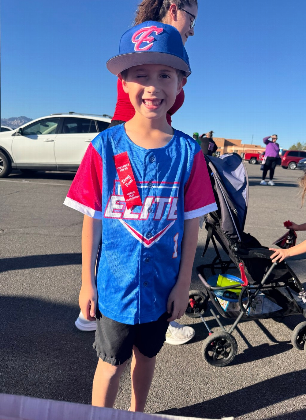 Walk Away from Drugs event booth little visitor. Ocotber 22nd, 2025