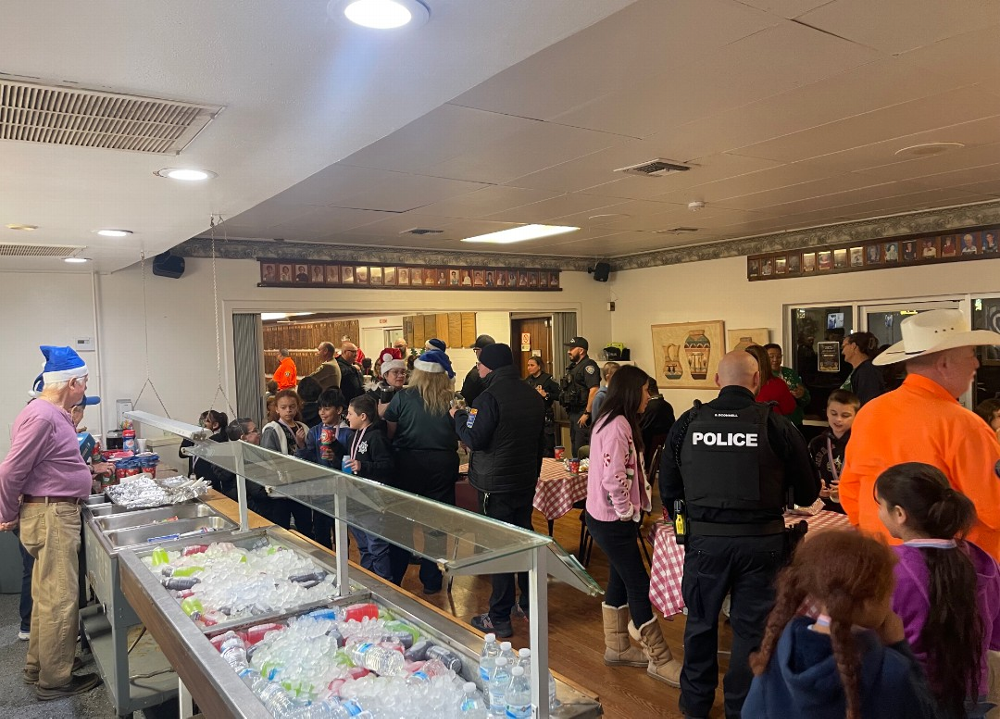 Shop with a Cop 2025. Eating breakfast and getting ready to go shopping!