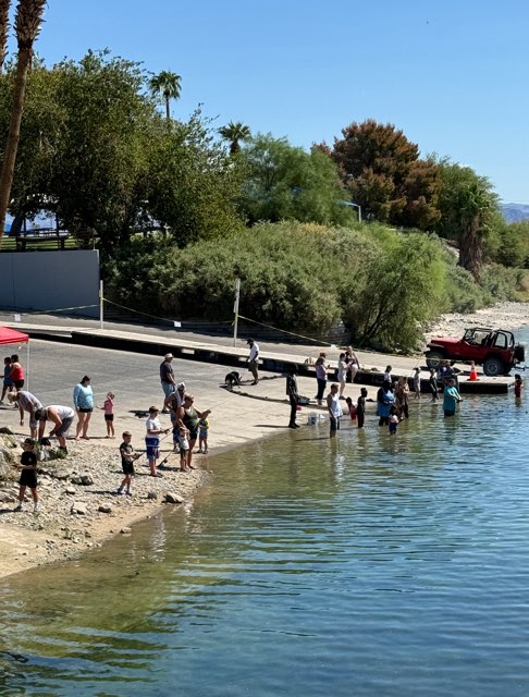 Bullhead City Elks #2408 First annual fishing clinic for the youth of our community. Each child was taught how to tie a fisherman's knot and how to bait a hook. It was a wonderful day!