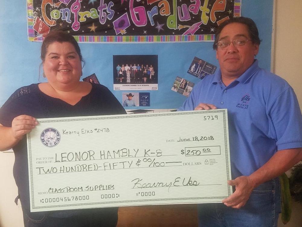 Proud to support our local schools - donating $250 to Hayden Schools for classroom supplies.