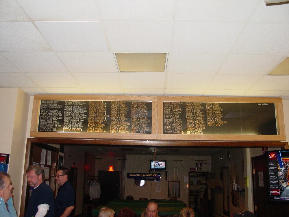 Our New Elks National Foundation Honor Roll board.  