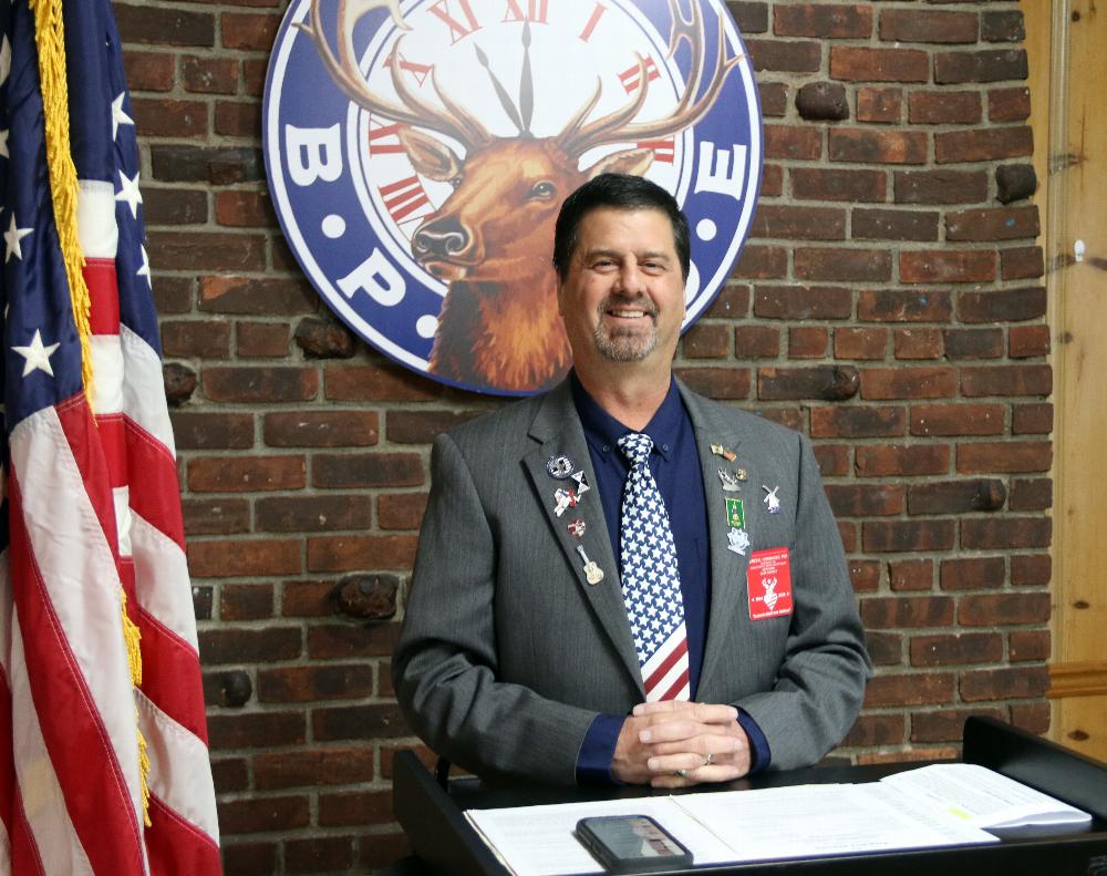 Islip Elks Exalted Ruler-James E. Hernandez  leads the 2025 Flag Day Ceremony 