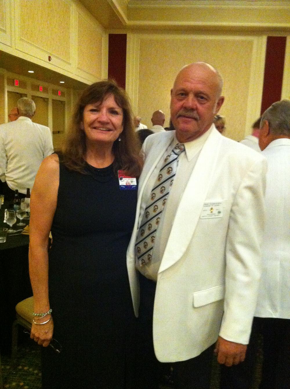 Dennis and Janet Rasmussen, DDGER @ Grand Lodge Convention, New Orleans July 2014 attending Pacific Southwest Reception.