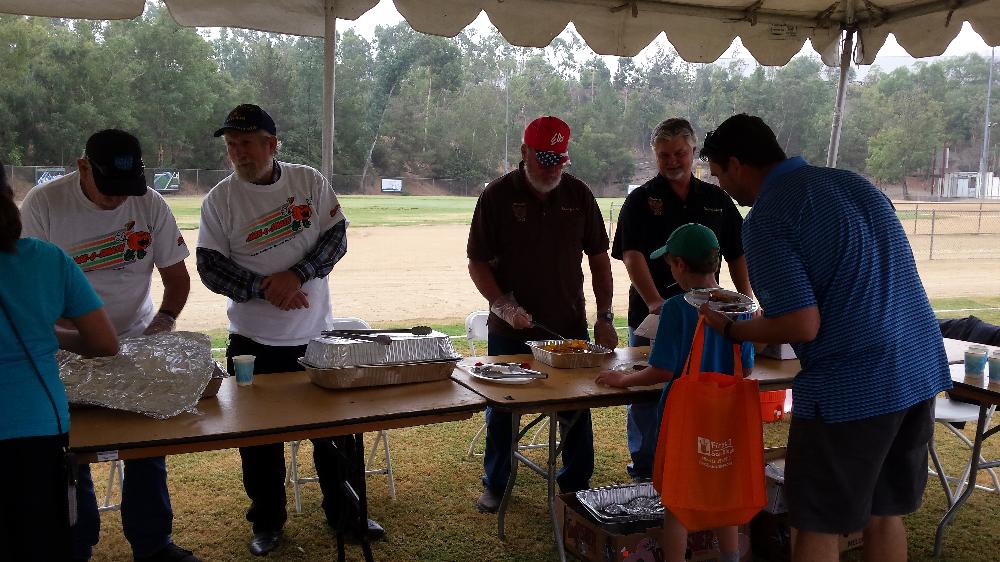 Poway Elk members assisting at the Jack-O-Smash at the Poway Sports Park October 2017