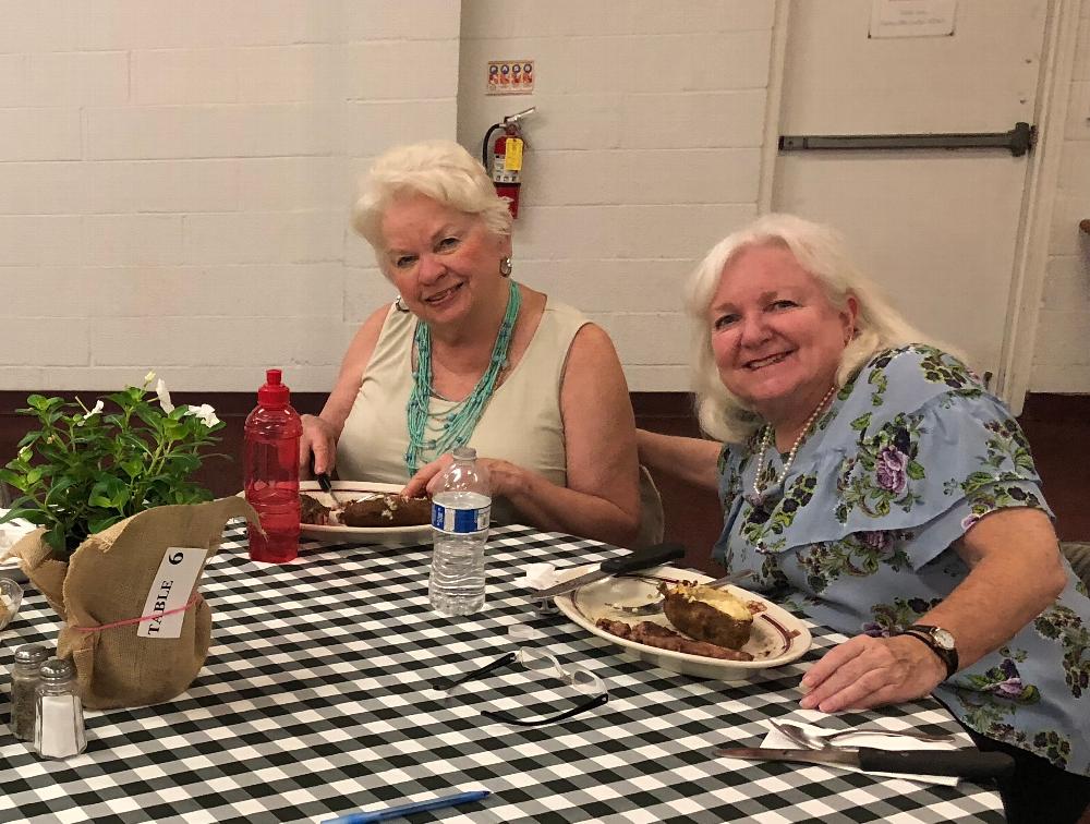 Bridget Howard (her father was McDermot who was a Charter Member) and her cousin. 
Steak Dinner and Old Timers Recognition Night