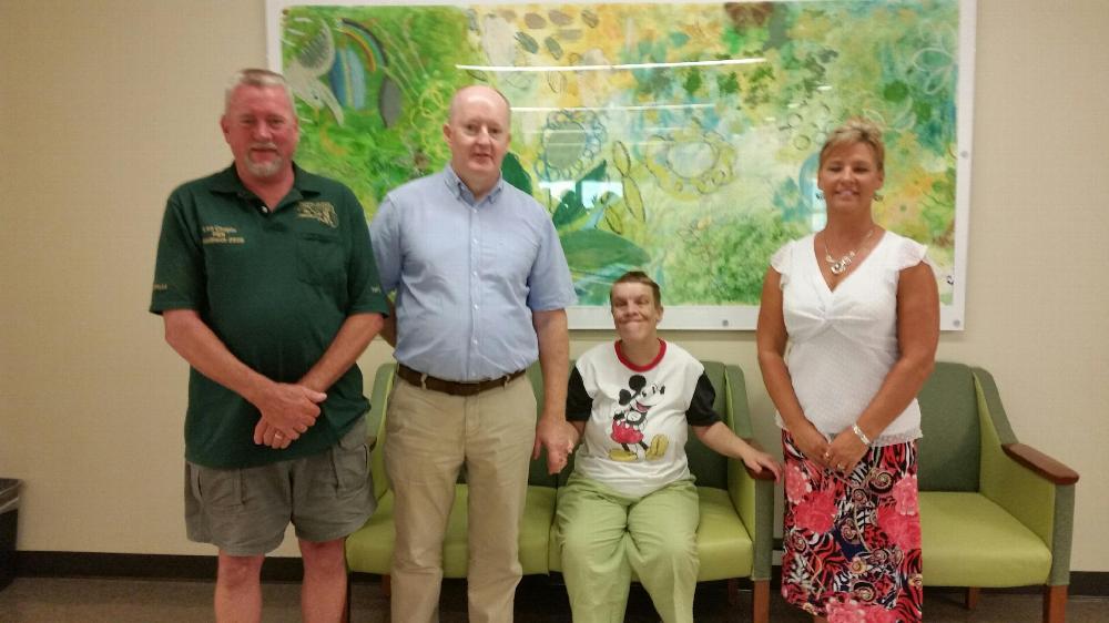 YOUR ENF DONATIONS AT WORK!

$500 Donation to the Providence Center

PER Les Chapin, Tom McQuillan-Director of Program Services, Nancy Spense-Providence Center member, Robin Flewellyn-Elks member

