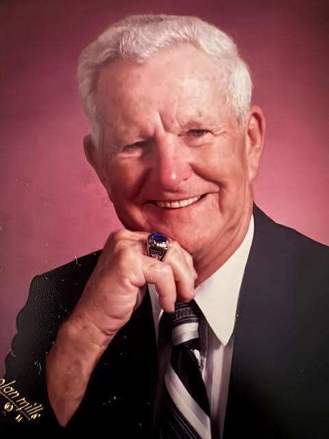 Clarence Victor Thompson, known to everyone as Spanky, died on March 22, 2024, in his home in Sun City Center, Florida. He was 98 years old. He is survived by his wife, Vera (Sommers), son, Randy (Audrey), stepson Dick Hill, stepdaughter Marcia (Walter) Demczar, nine grandchildren, and 11 great-grandchildren. He is also survived by his sisters Mildred Bailey and Claudette Voak, and his brother Jack.