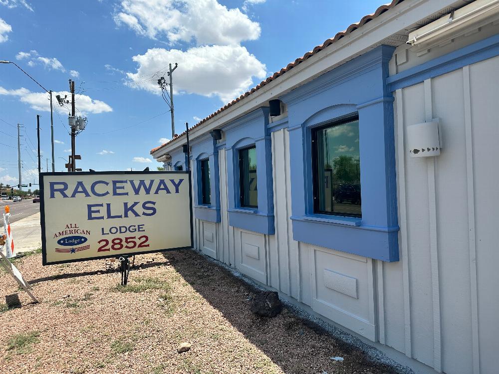 The Lodge has been given a fresh coat of paint.